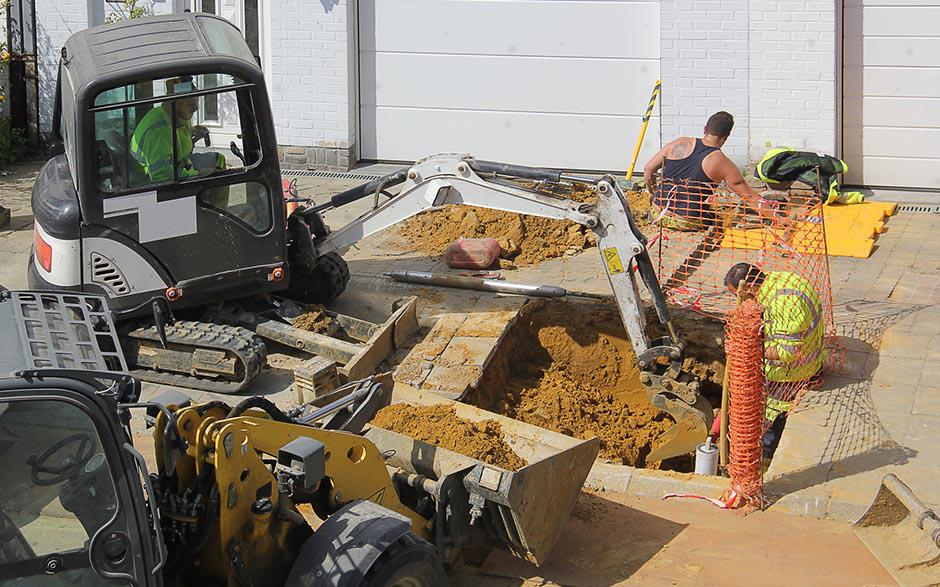 travaux assainissement Vert-le-Grand